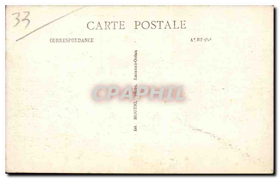 CPA Le Moutchic Les dunes et la pointe du Tedey — Verso
