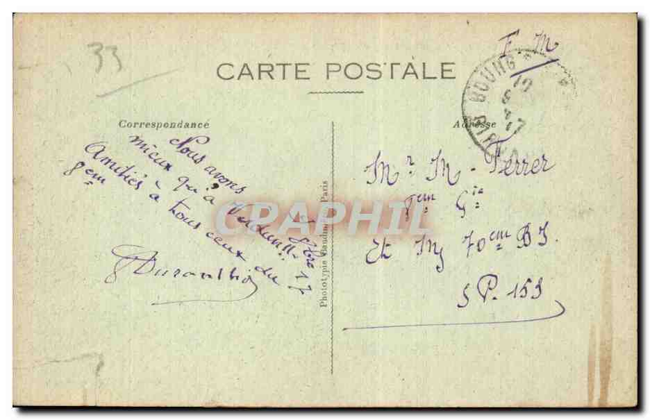 Bourg-sur-Gironde — Mauern der Zitadelle — Fot. J. Durand, Paris — Rückseite