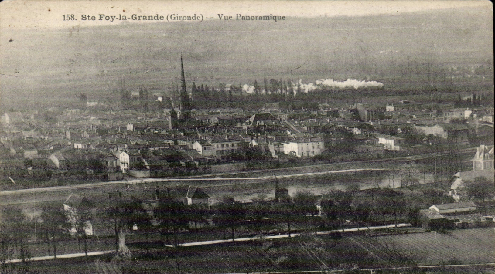 Ste Foy-la-Grande (Gironde) — Vue Panoramique — Éditeur inconnu, n° 158