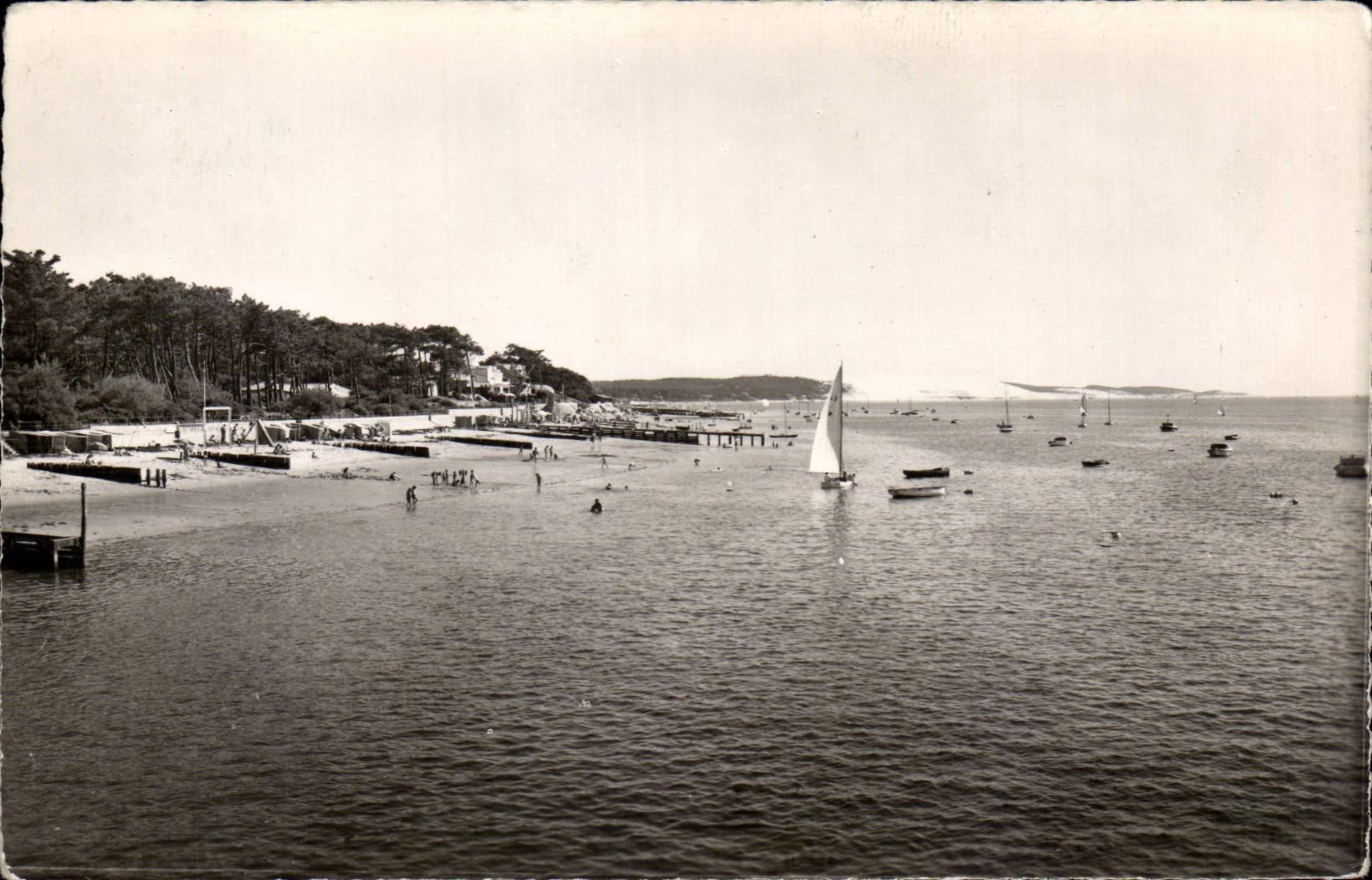 CPSM Le Moulleau Vue vers les dunes du Pilat