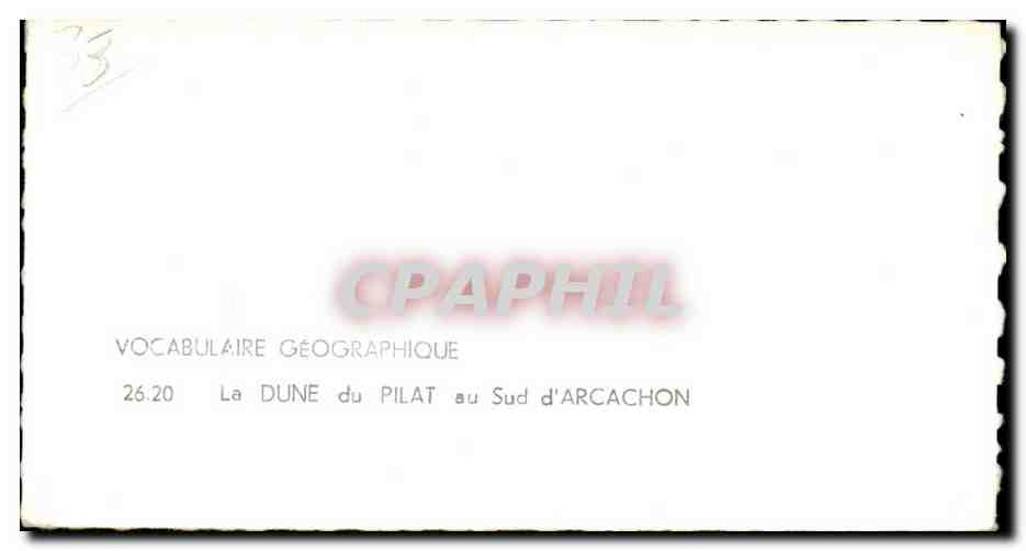 CPSM La grande dune du Pilat au sud du bassin d'Arcachon — Verso