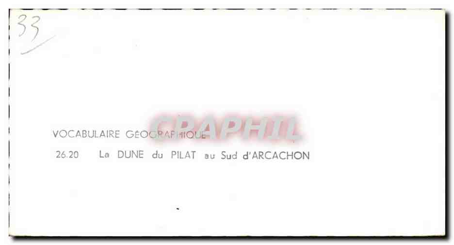La Dune du Pilat — Sud d'Arcachon — éditée par LAPIE — Rückseite