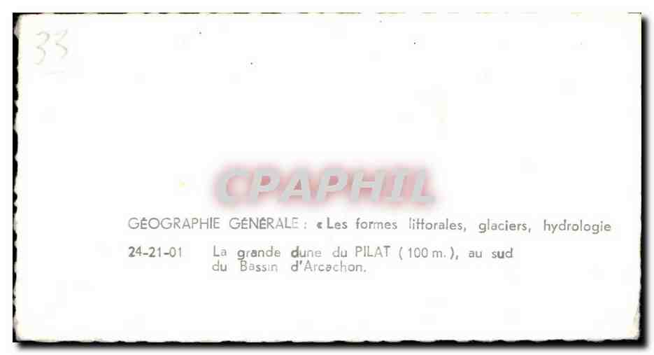 La grande dune du Pilat — 100 m, au sud du Bassin d'Arcachon — Laple Service Aérien — Rückseite