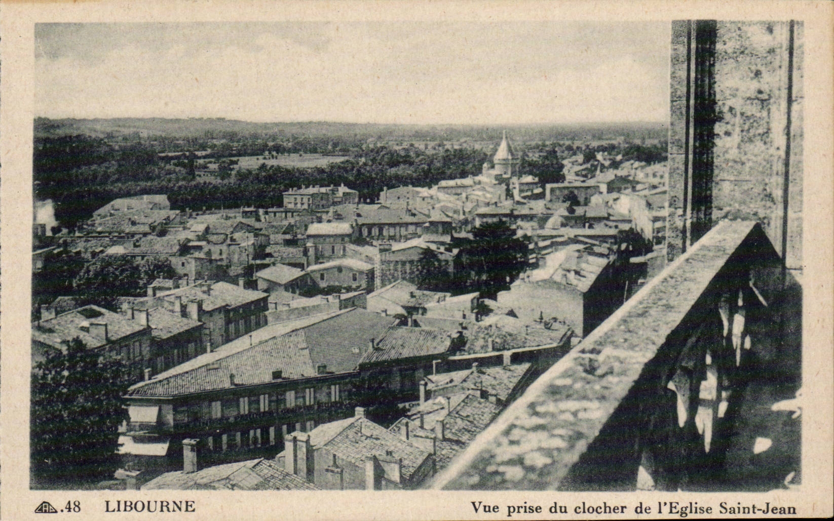 CPA Libourne Vue prise du clocher de l'eglise Saint Jean 