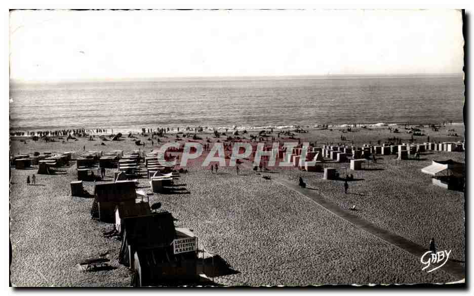 Halfmoderne ansichtkaart Soulac sur Mer La plage