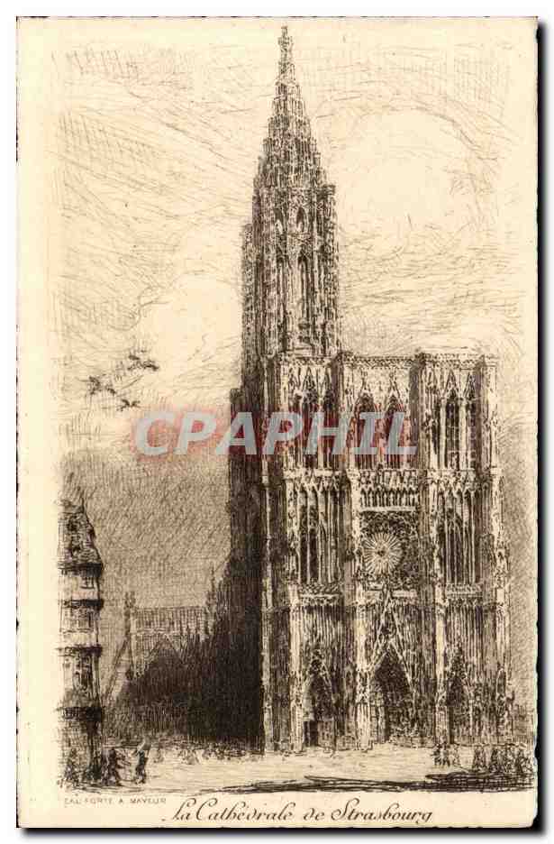 CPA La cathedrale de Strasbourg