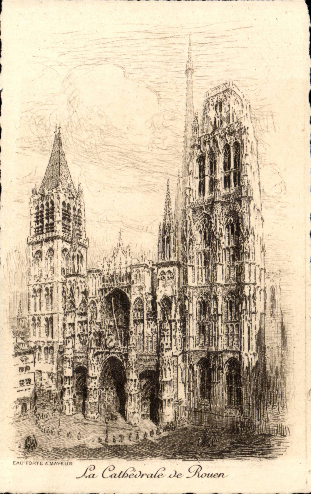 CPA La cathedrale de Rouen