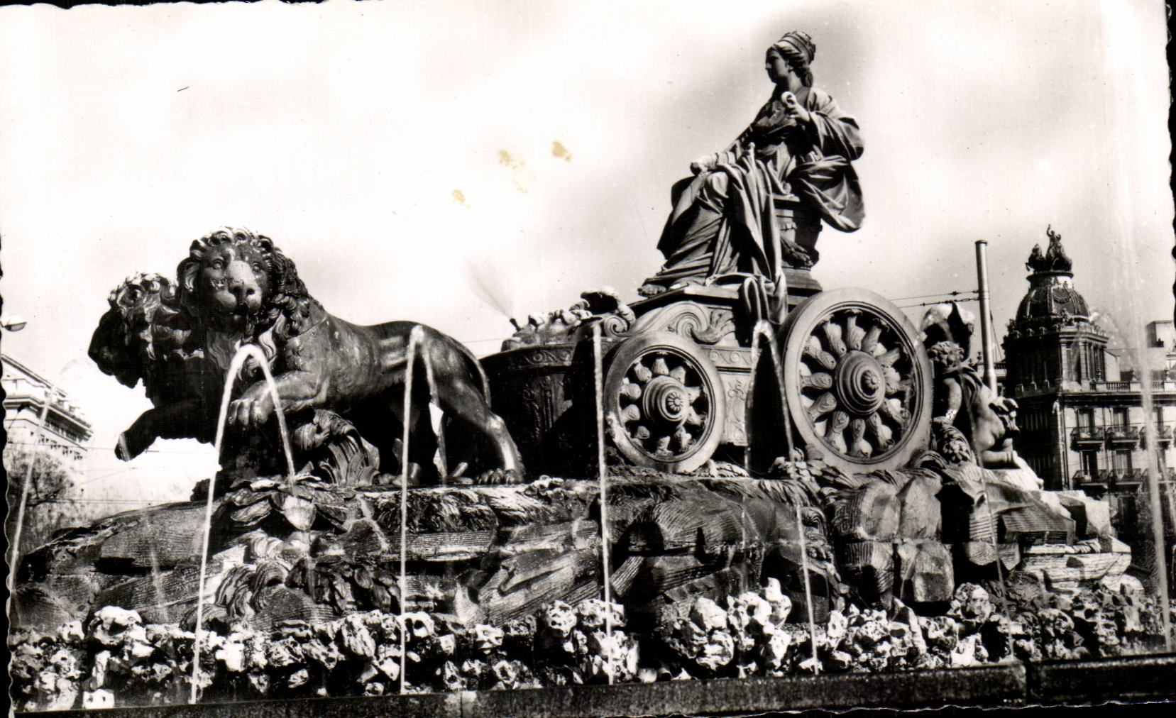 Madrid — Fontaine de Cybèle — Éditeur Heliotipia Española, n° 26
