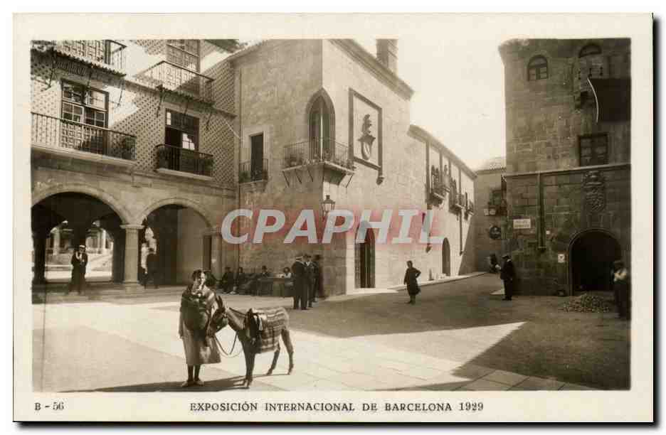 CPA Espagne Spain Espana Exposicion Internacional de Barcelona 1929 Ane Donkey