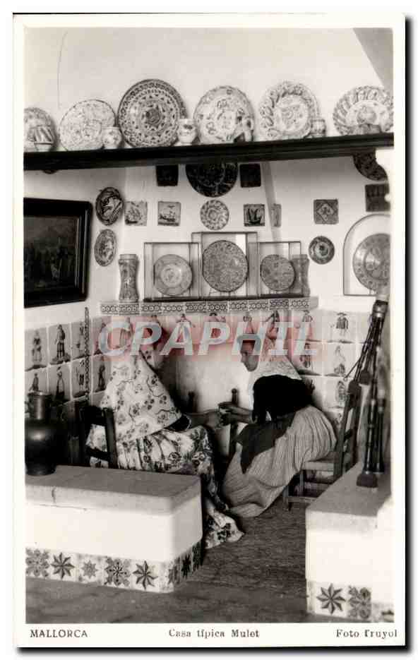 CPA Espagne Spain Espana Mallorca Casa Tipica Mulet