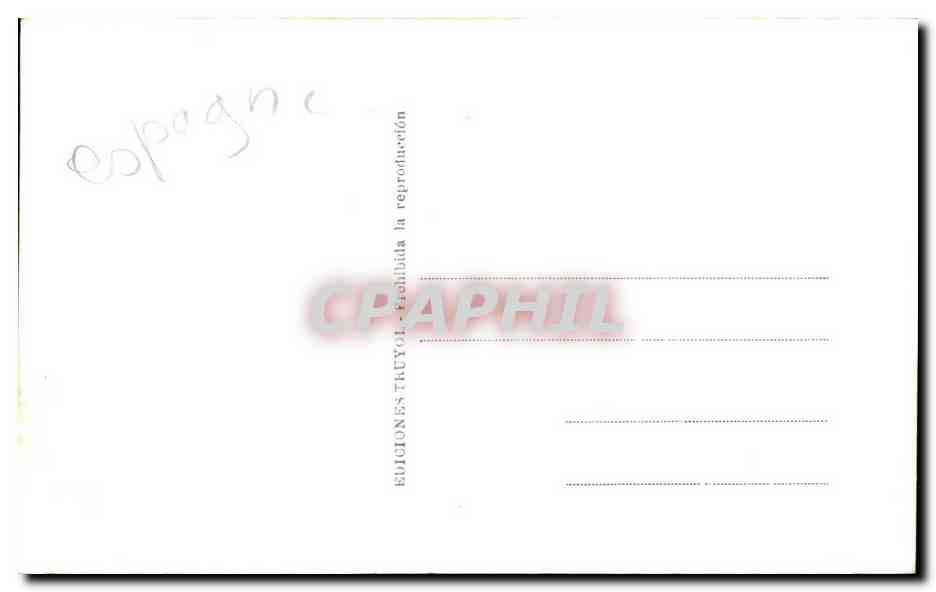 CPA Espagne Spain Espana Mallorca Casa Tipica Mulet — Back