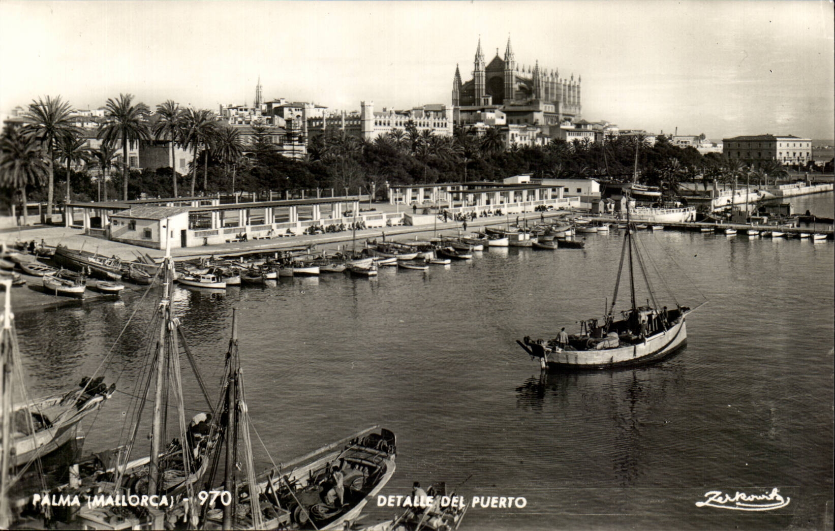 CPSM Espagne Spain Espana Mallorca Palma Detalle del Puerto