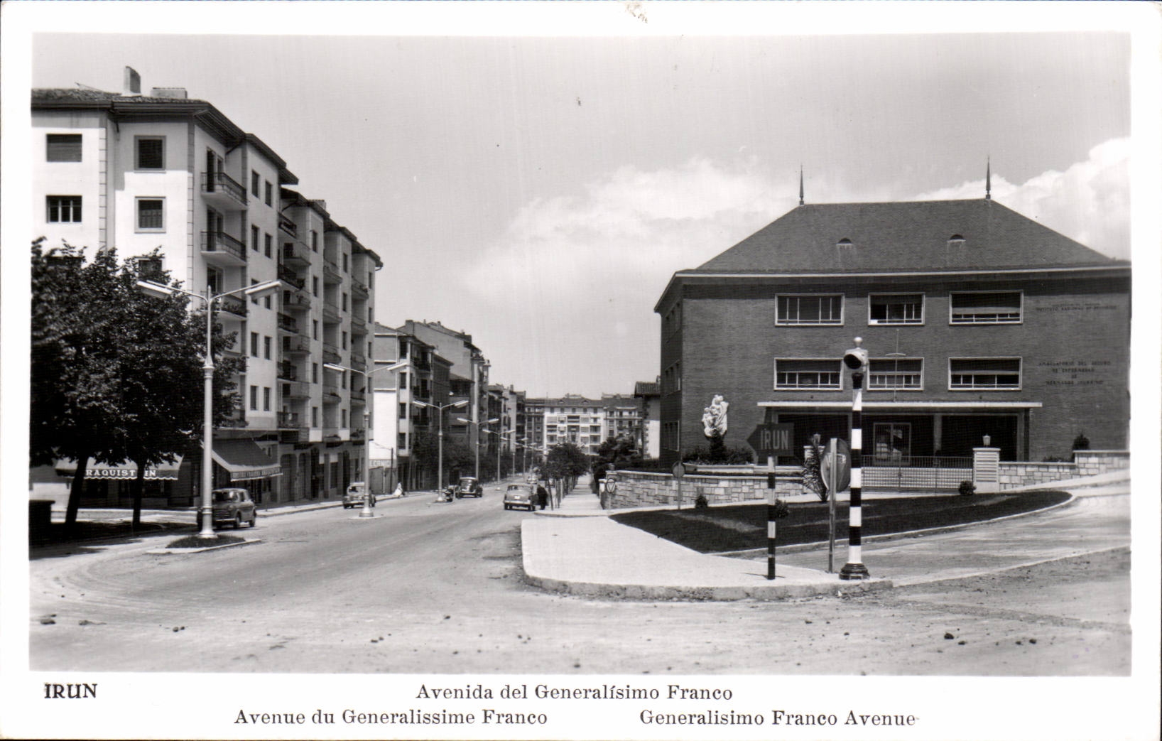 CPSM Espagne Spain Espana Irun Avenida del Generalisimo Franco