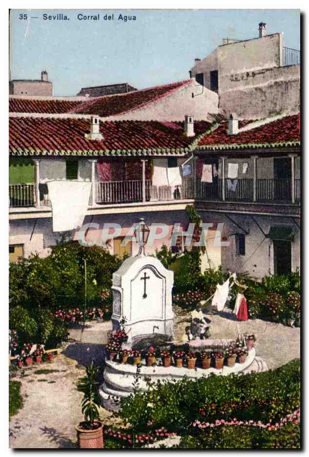 CPSM Espagne Spain Espana Sevilla Corral del Agua