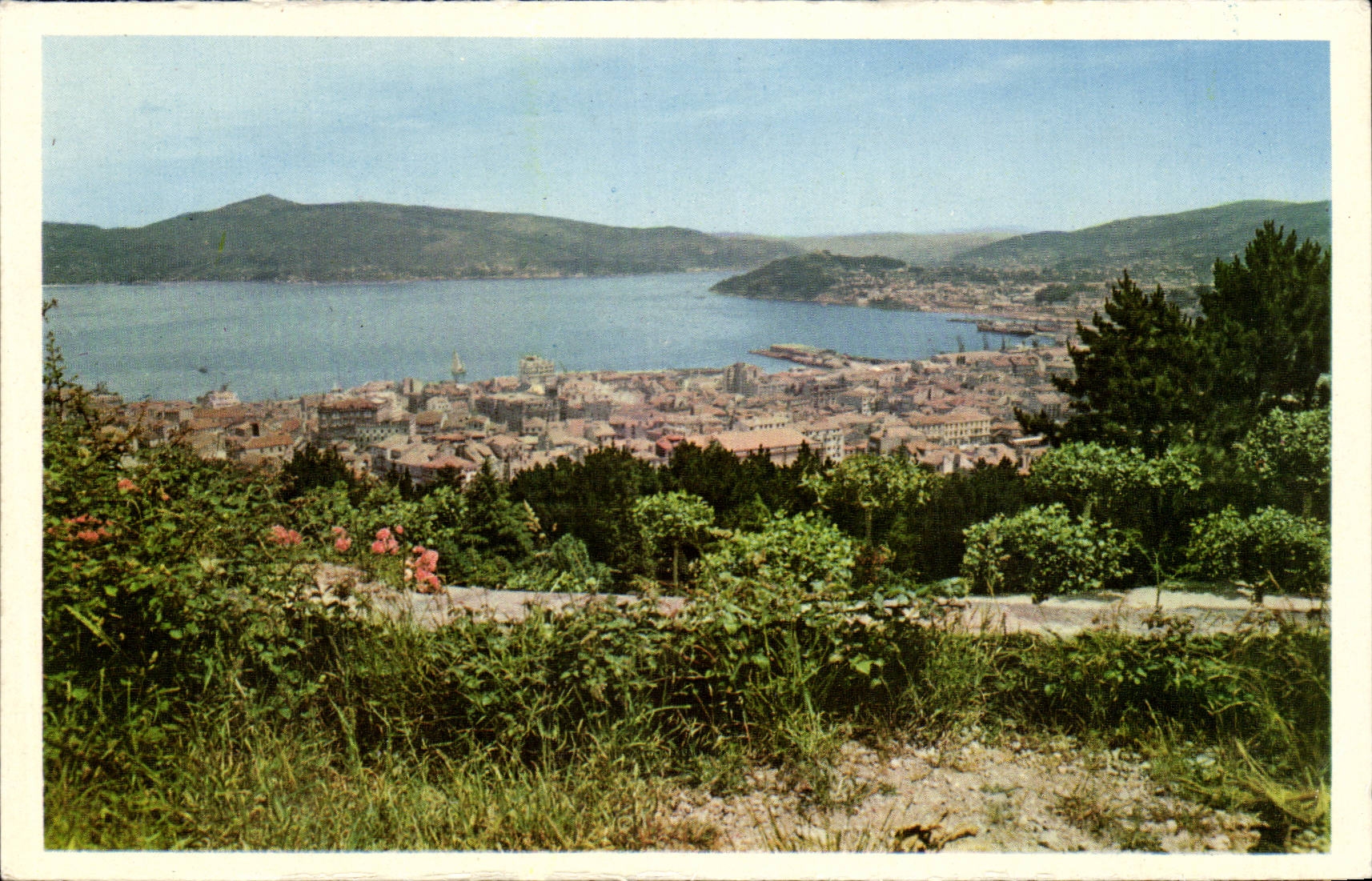 CPA Espagne Spain Espana Vigo Vista general desde El Castro