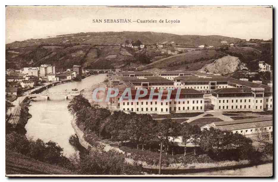 CPA Espagne Spain Espana San Sebastian Cuarteles de Luyola