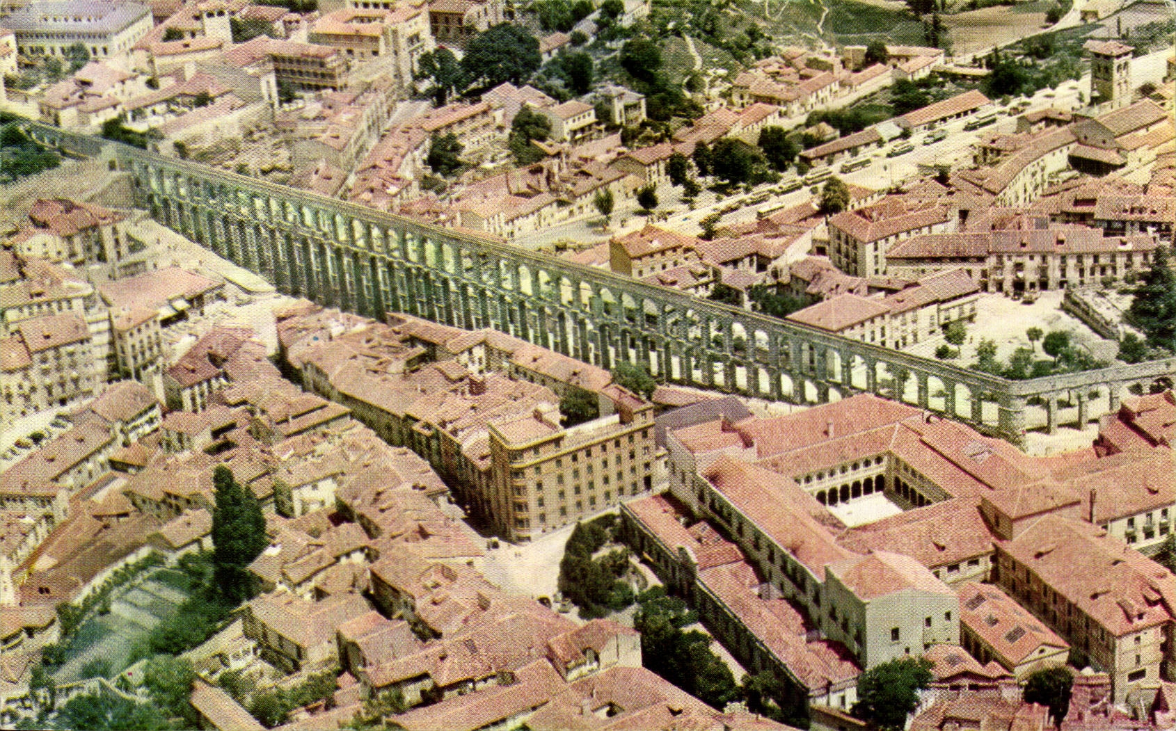 CPSM Espagne Spain Espana Segovia Acueducto romano
