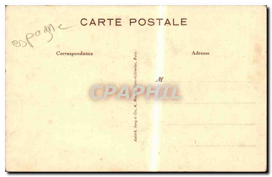 CPA Espagne Spain Espana Monseigneur Merio Protonotaire apostolique Commandeur du merite en Espagne — Rückseite