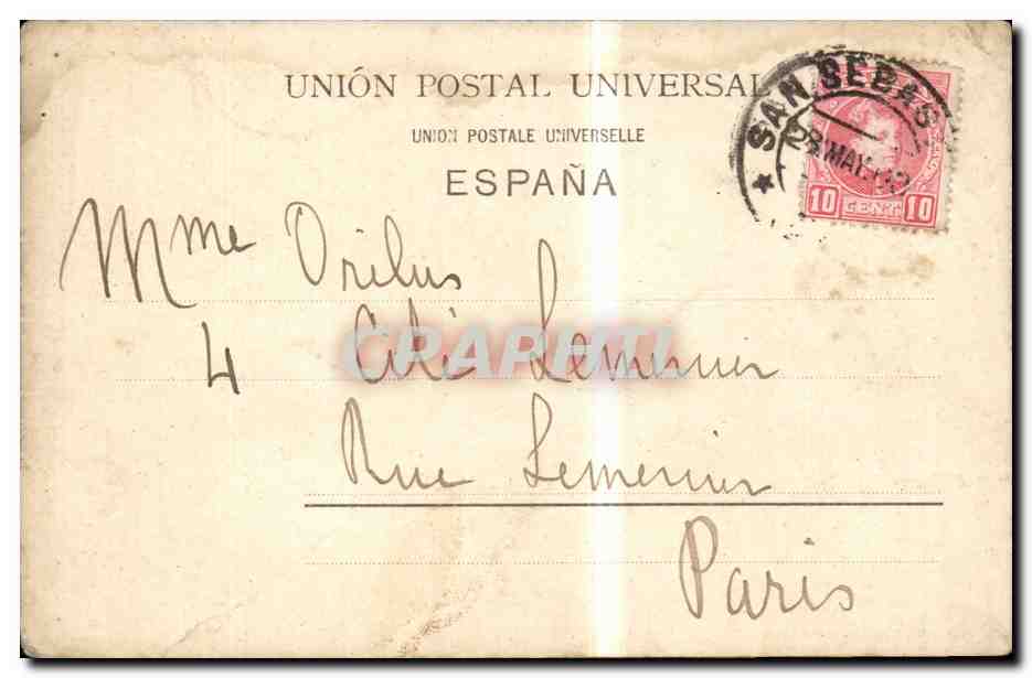 CPSM Espagne Spain Espana San Sebastian EL puerto — Verso