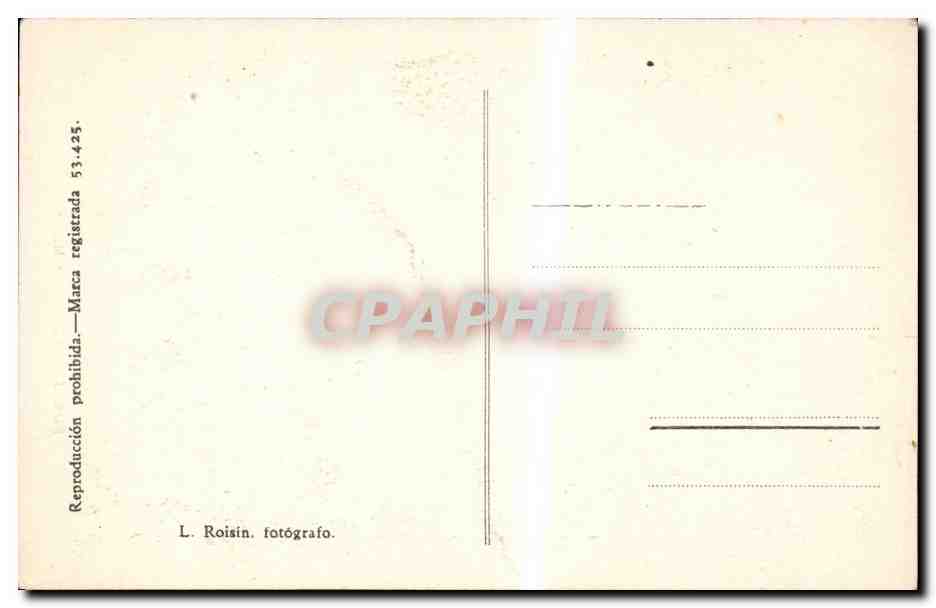 CPA Espagne Espana Spain Fuenterrabia Calle Mayor — Rückseite