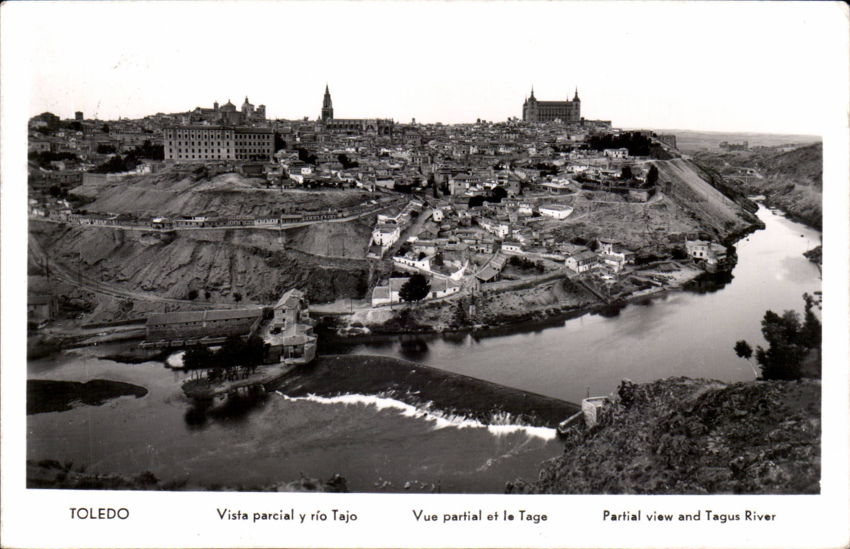 CPA Espagne Spain Espana Vista parcial y rio Tajo