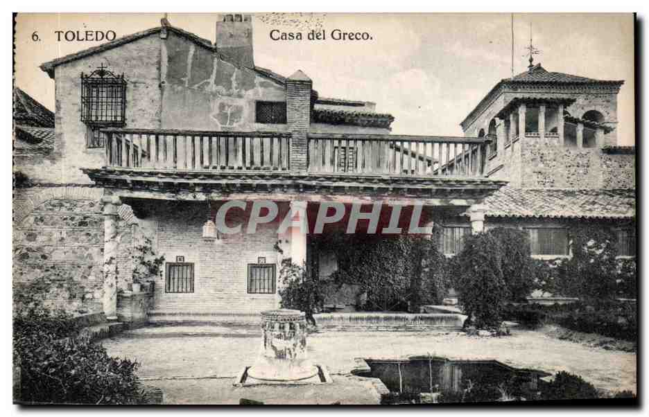 CPA Espagne Spain Espana Toledo Casa del GReco