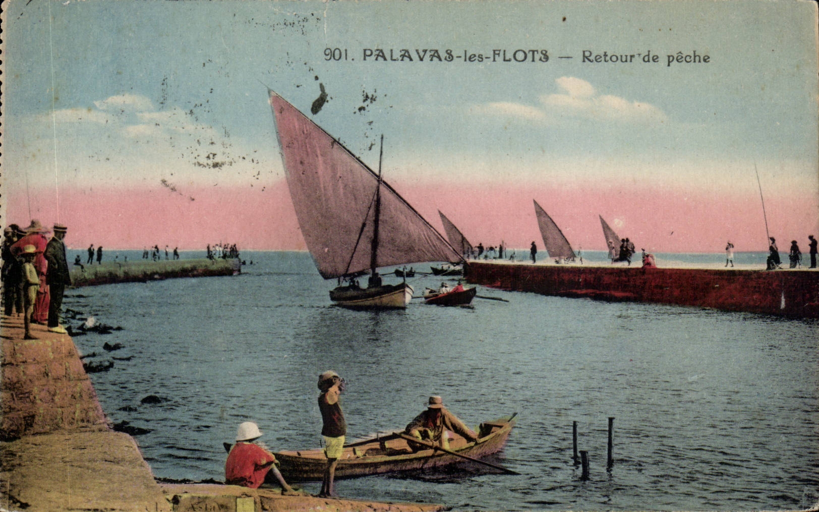 CPA Palavas les Flots Retour de peche