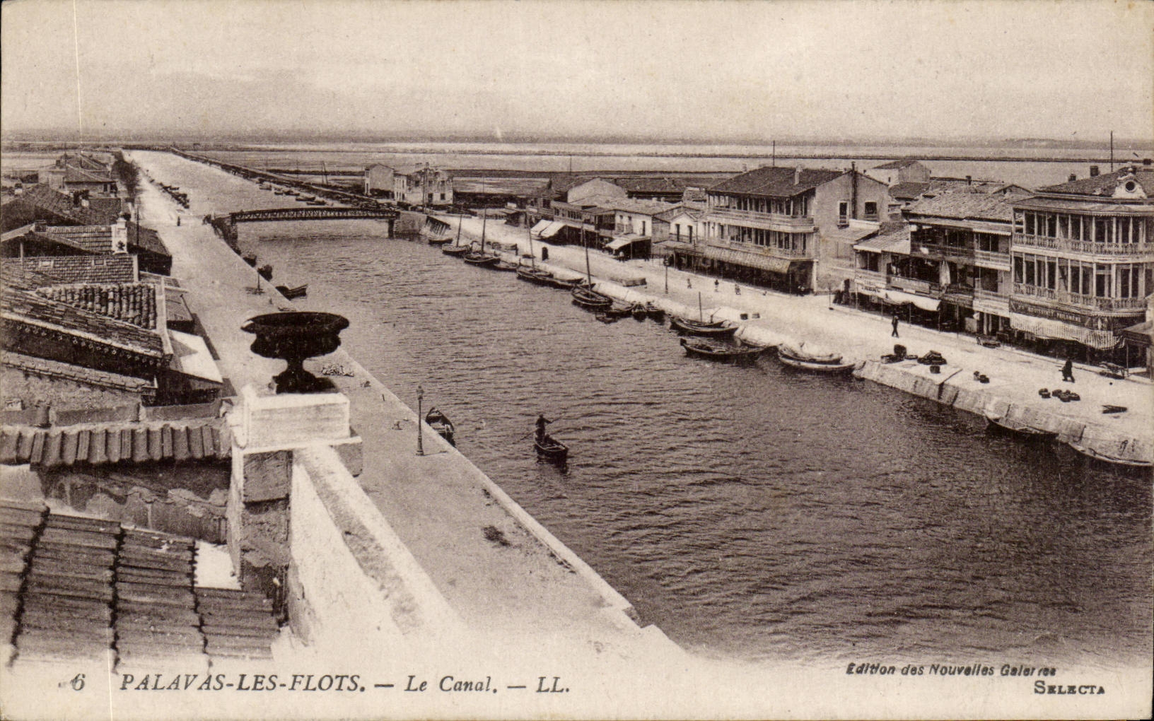 CPA Palavas les Flots Le canal