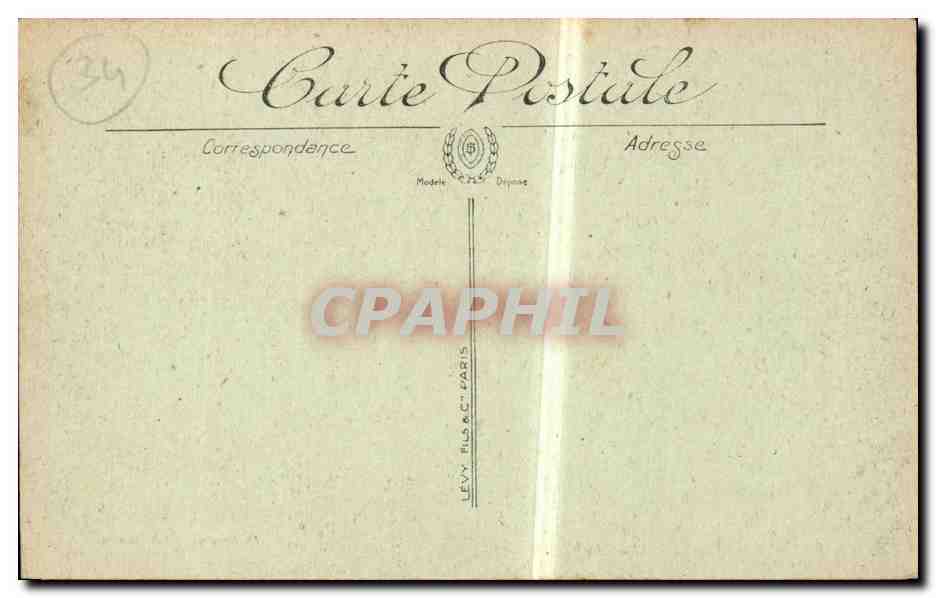 CPA Palavas les Flots Le canal — Back