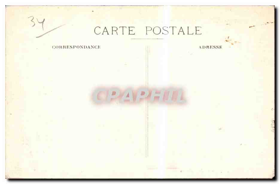 CPA Palavas Le grand canal — Verso