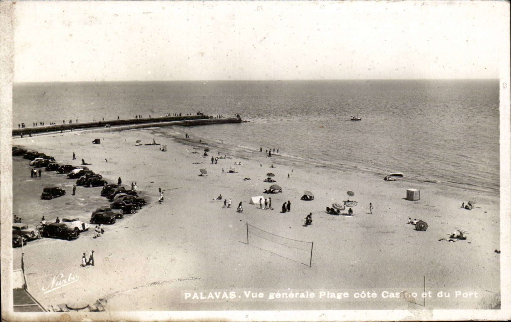 Palavas — Vue générale plage côté Castro et du port — Karlo