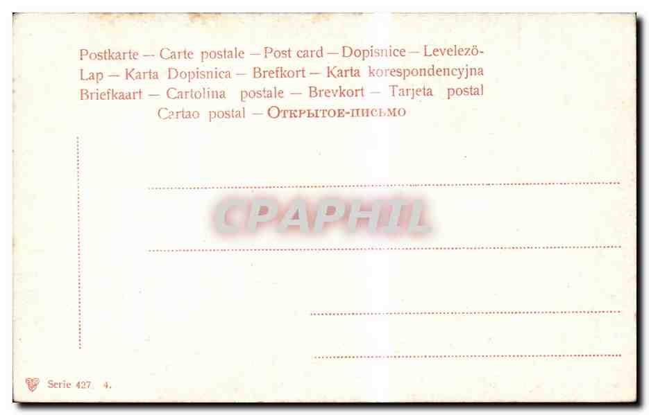 CPA Holbein De Valkenier Faucon  — Verso