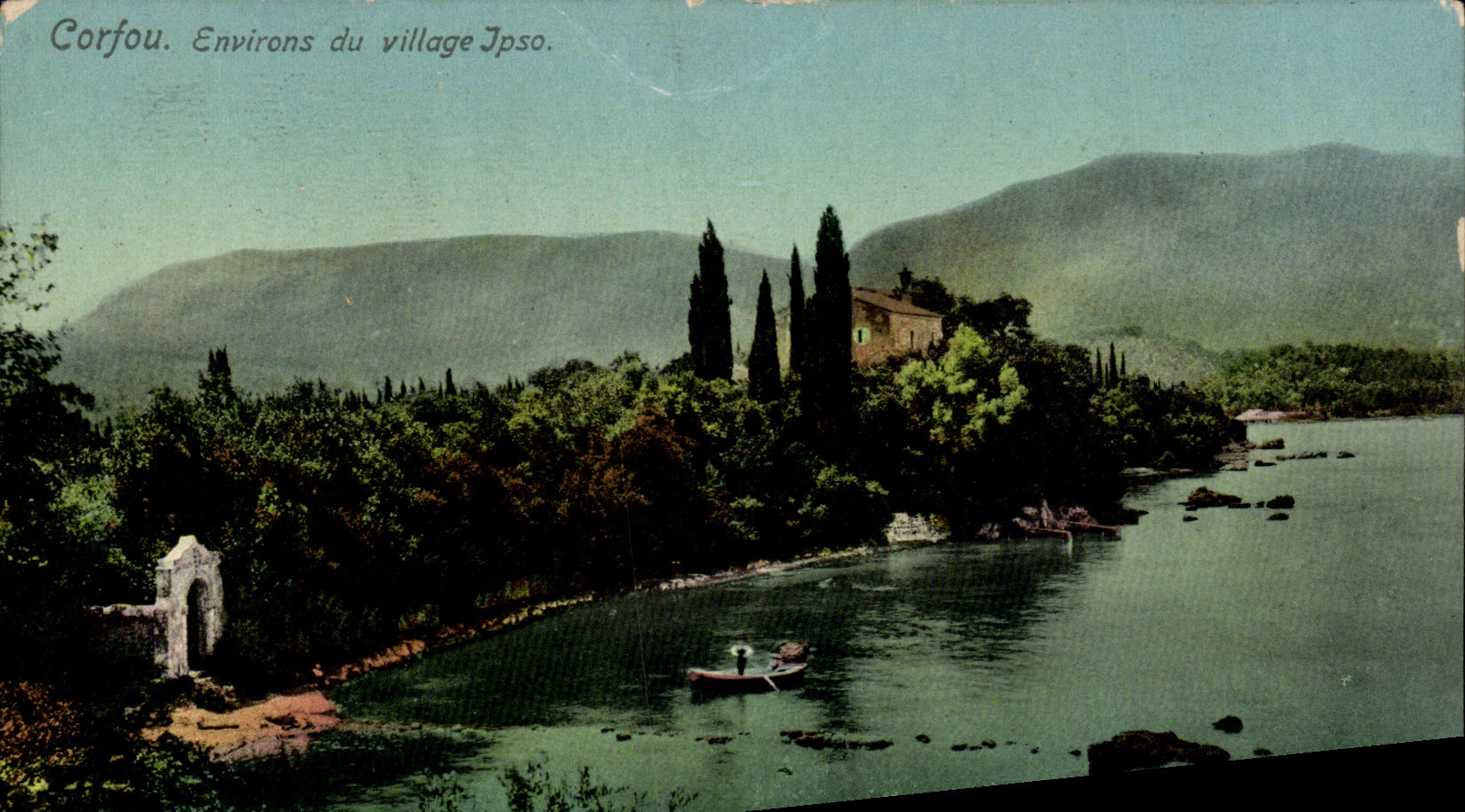 CPA Grece Greece Kerkypa Corfou Environs du village Ipso