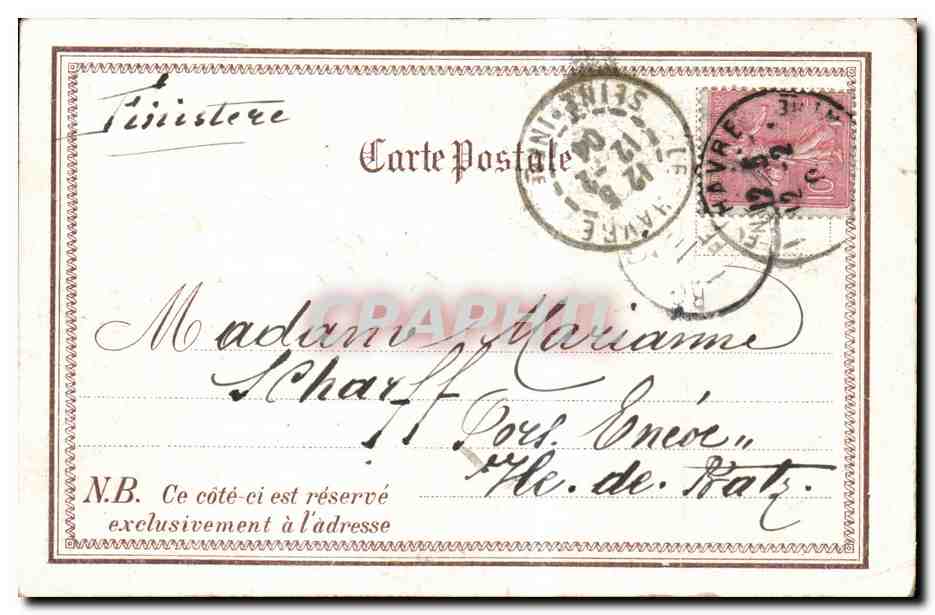 CPA Grece Greece Salonique Souvenir Bateau — Rückseite