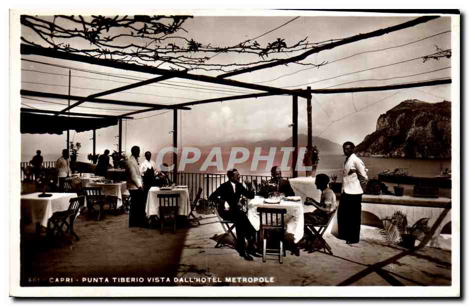 CPA Italie Italia Capri Punta Tiberio Vista Dall Hotel Metropole