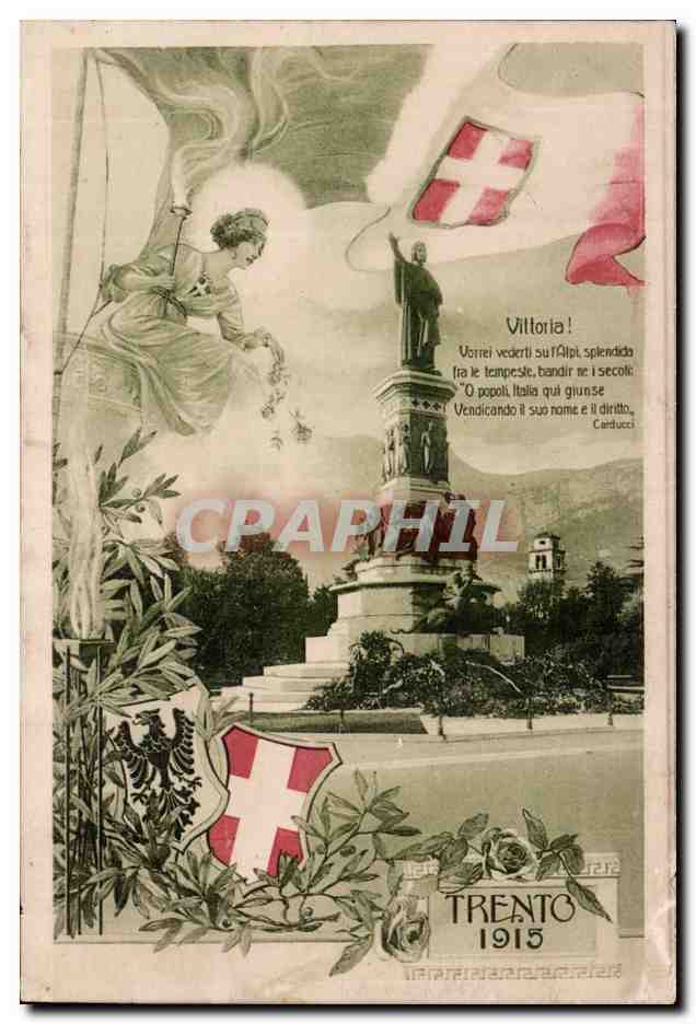 CPA Italie Italia Trento 1915 Vittoria Militaria Patriotique