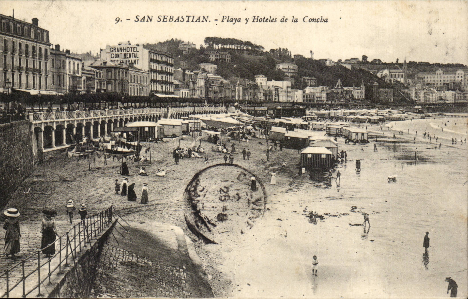 CPA Espagne Espana Spain San Sebastian Playa y hoteles de la Concha
