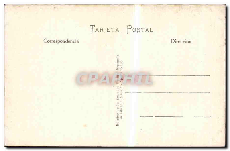 CPA Espagne Espana Spain Granada Vista general del Albaiein — Rückseite