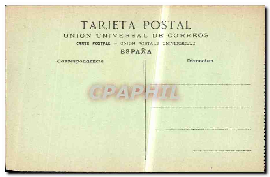 CPA Espagne Espana Spain Fuenterrabia y Hendaya — Rückseite