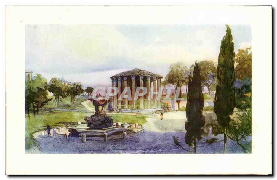 CPA Italie italia Roma Tempio di VEsta