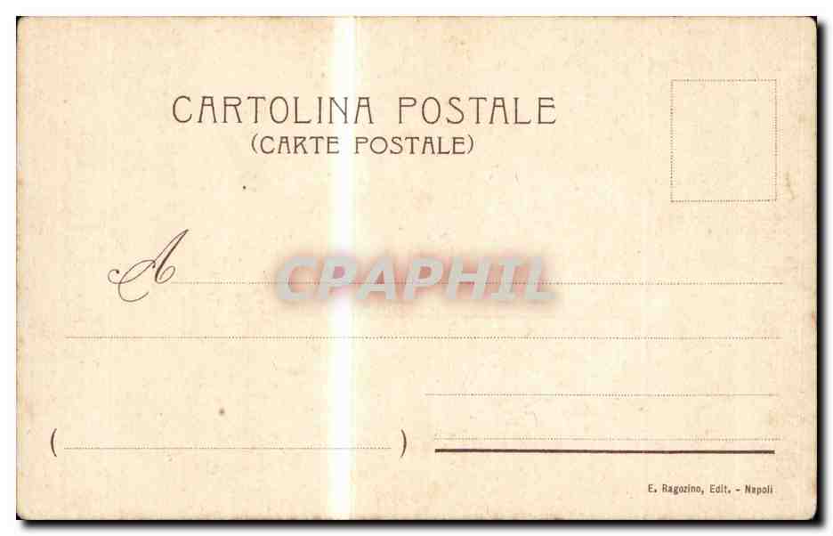 CPA Italie italia Napoli Panorama Chevre goat — Verso