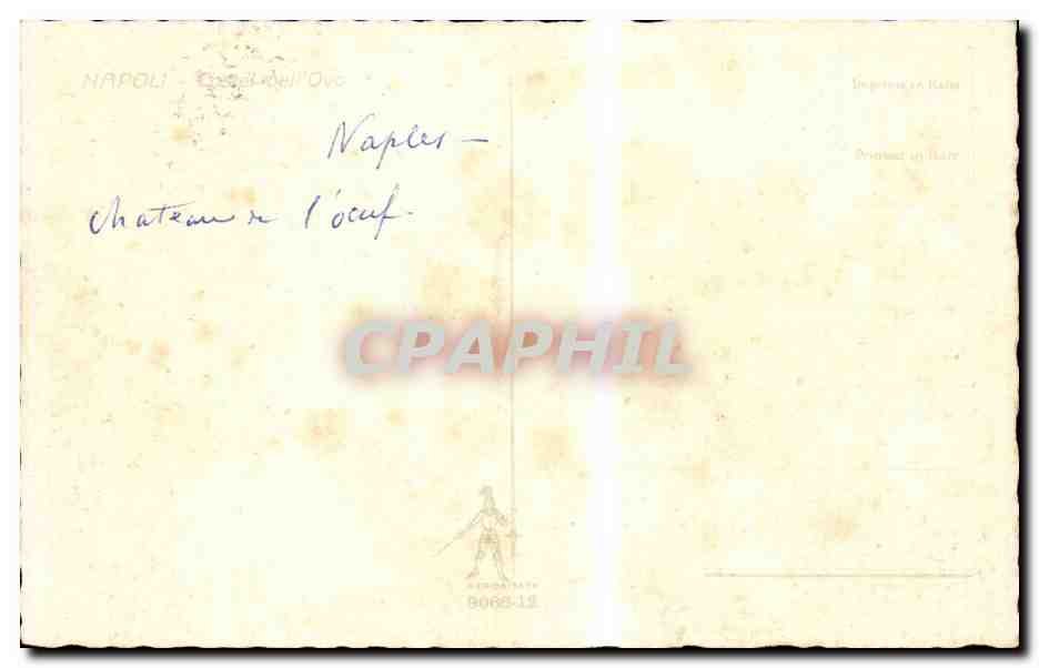 CPA Italie italia Napoli Chateau de l'oeuf — Verso