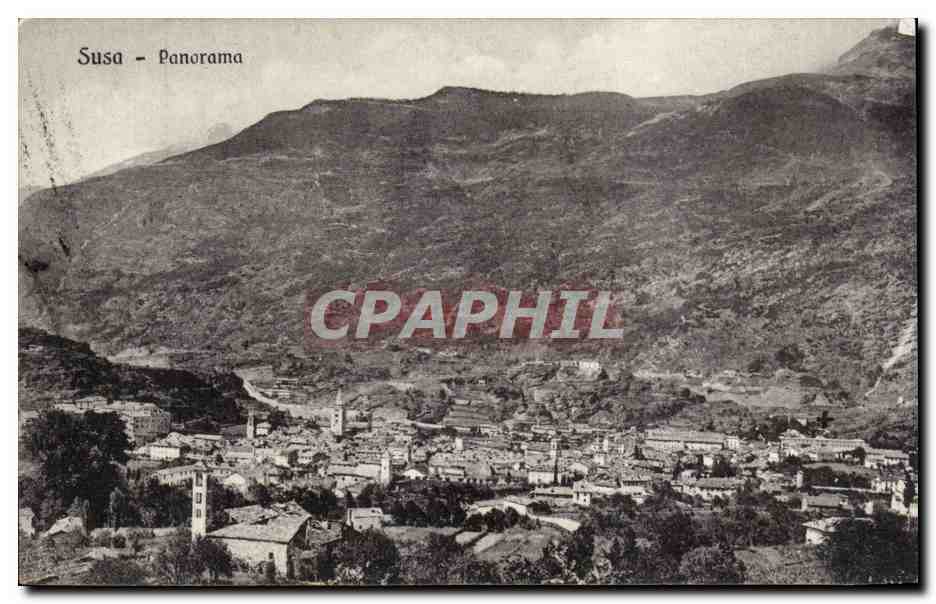 CPA Italie Italia Susa Panorama