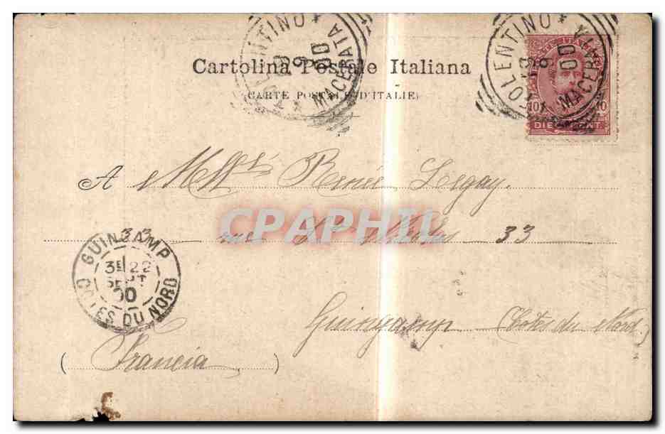 CPA Italie Italia Cavallo di Umberto I bardata a lutto Cheval Horse — Back