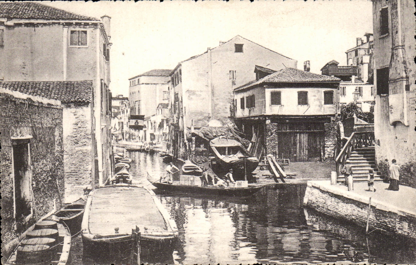 CPA Italie Italia Cannaregio Ponte dei Muti Squero Rosada