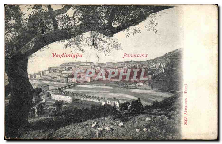CPA Italie Italia Ventimiglia Panorama