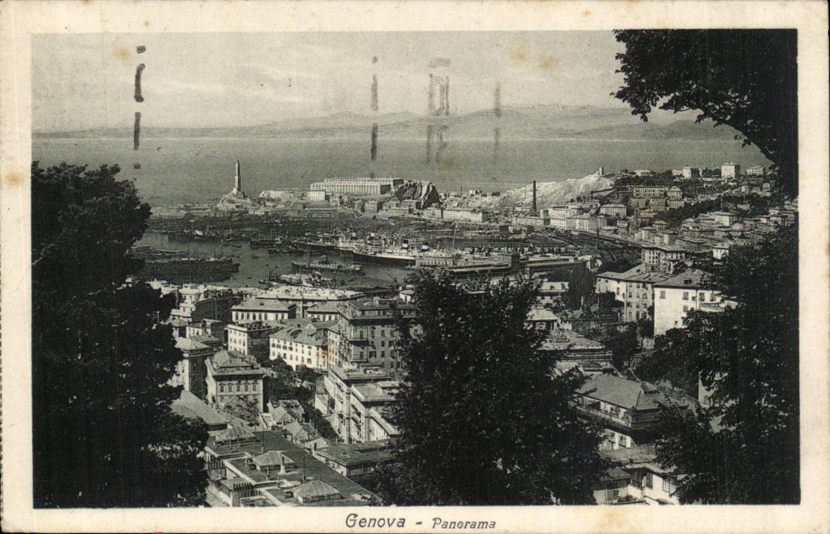 CPA Italie Italia Genova Panorama