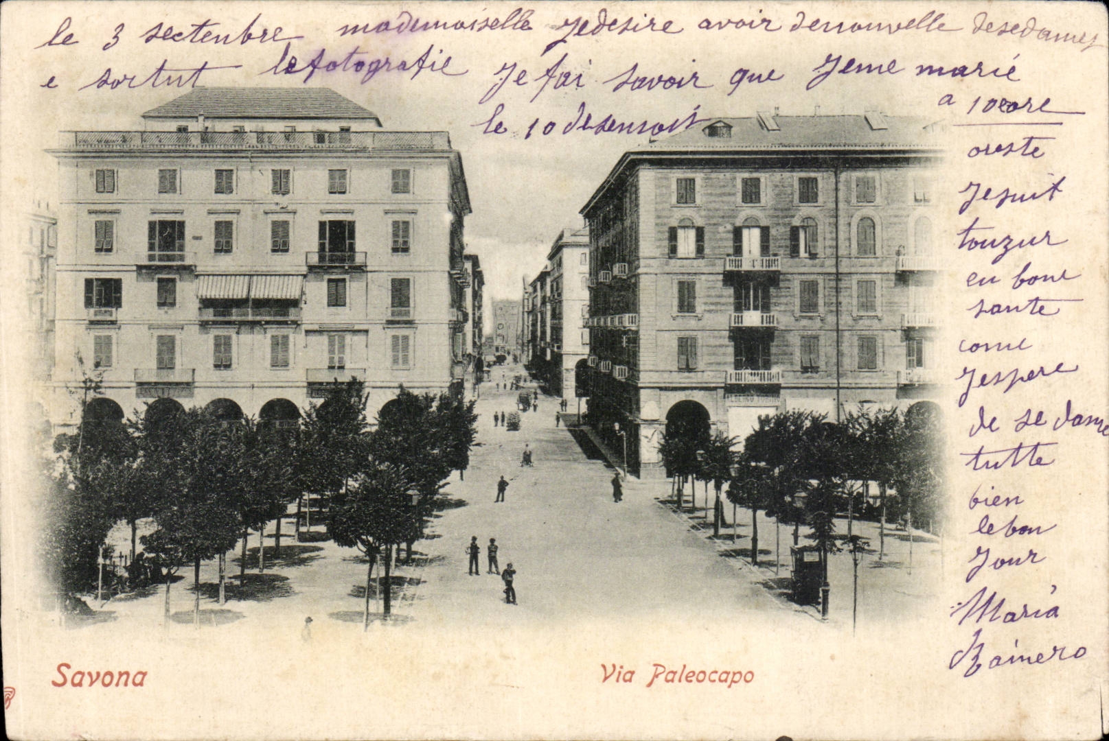 CPA Italie Italia SAvona Via Paleocapo