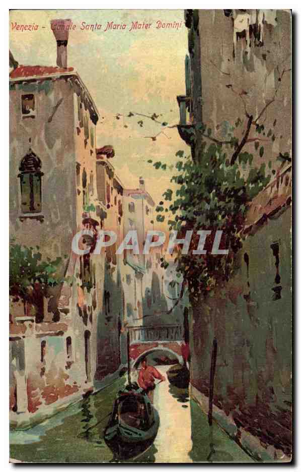 CPA Italie Italia Venezia Canale Santa Maria Mater Domini