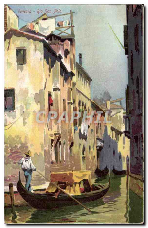 CPA Italie Italia Venezia Rio San Polo